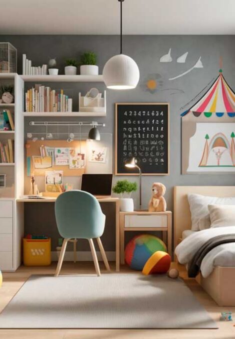 Дизайн интерьера детской комнаты в Новосибирске